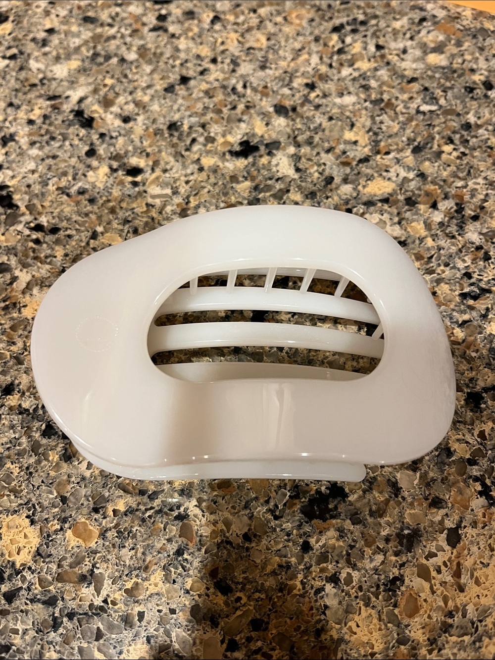Teleties White Large Jaw Hair Clip for Women - Classic Like New!